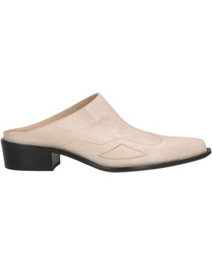 Pomme D'or Sand Mules & Clogs Leather - White