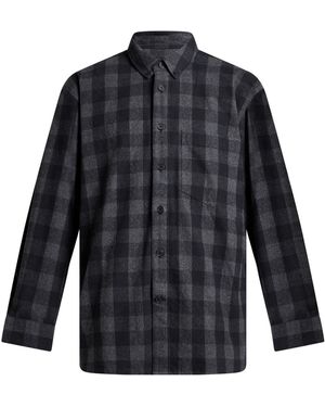 Edition10 Charcoal Shirt Organic Cotton - Blue
