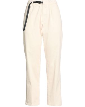 White Sand Trousers Cotton, Elastane - Natural