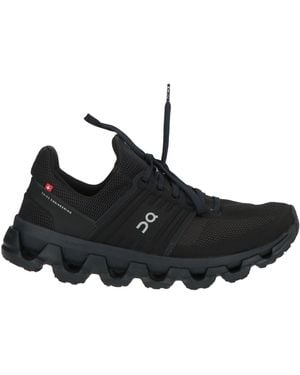 On Shoes Sneakers Textile Fibers, Synthetic Material - Black