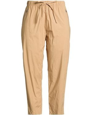 SEVENTY VENEZIA Camel Pants Cotton, Elastane - Natural