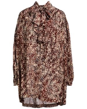 Ottod'Ame Caring Chocolate Mini Dress Viscose - Brown