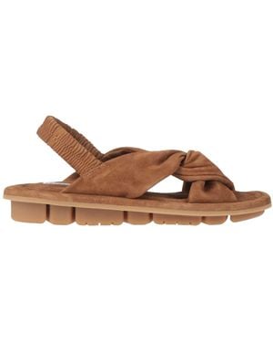 OA non-fashion Tan Sandals Leather - Brown