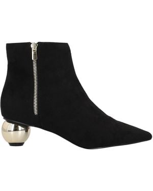Exe' Ankle Boots Soft Leather - Black