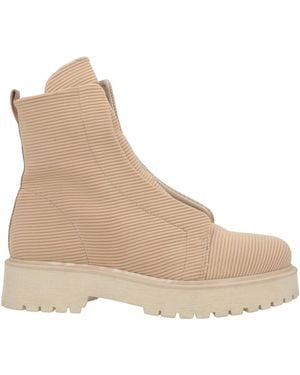 Patrizia Bonfanti Sand Ankle Boots Textile Fibres - Natural