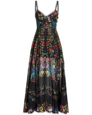 Charo Ruiz Maxi Dress Cotton, Polyester - Black