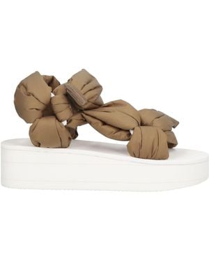 Red(V) Technical Wedge Velcro Sandals - Green