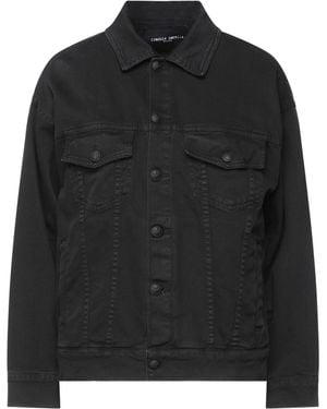 Frankie Morello Denim Outerwear - Black