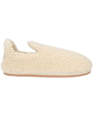 Moncler Ivory Sneakers Leather - Natural