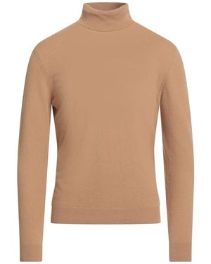 Heritage Camel Turtleneck Wool, Cashmere - Natural