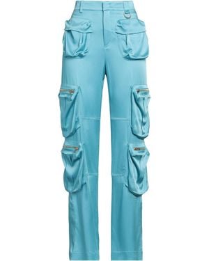 Blumarine Azure Pants Acetate, Viscose, Elastane - Blue
