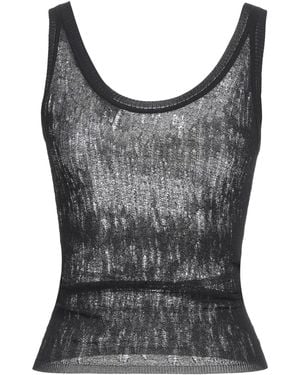 Isabel Benenato Top Viscose, Elastane - Gray