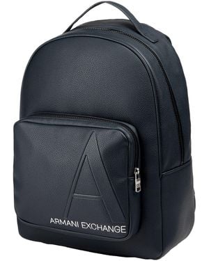 ARMANI EXCHANGE Midnight Backpack Polyester, Polyurethane - Blue