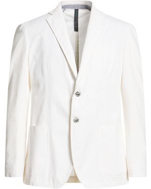 Tombolini Ivory Blazer Cotton, Elastane - White