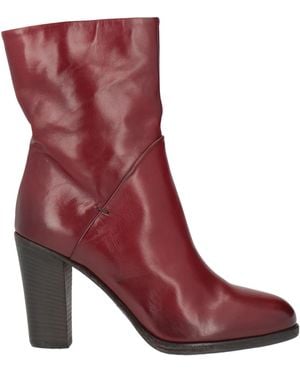 Pantanetti Brick Ankle Boots Leather - Red