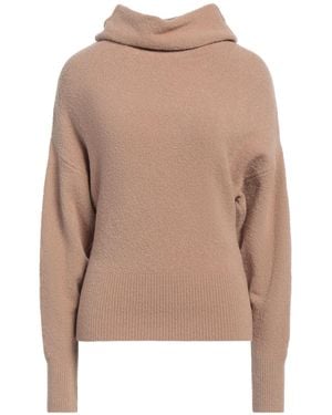 Daniele Fiesoli Collezione N_01 Camel Turtleneck Merino Wool, Polyamide, Cashmere, Elastane - Natural
