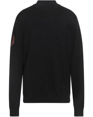 Fred Perry Rollkragenpullover - Schwarz
