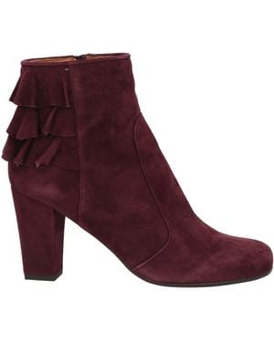 Chie Mihara Plum Ankle Boots Leather - Purple