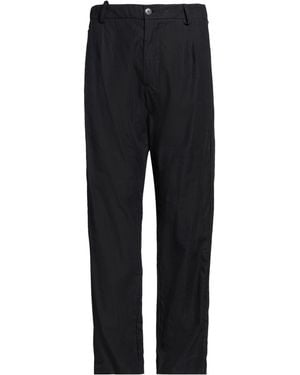Masnada Trousers Cotton, Linen, Paper - Black