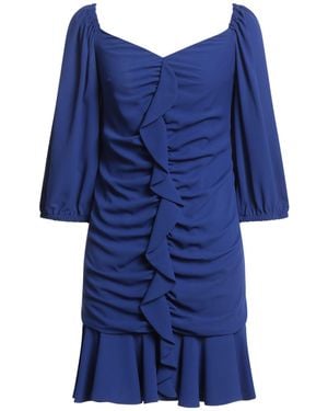 Hanita Mini Dress Polyester - Blue