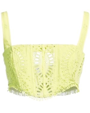 Charo Ruiz Top Polyester, Cotton - Yellow