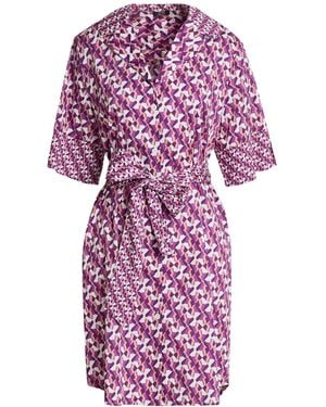 Liu Jo Mini Dress Cotton, Elastane - Purple