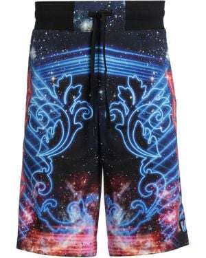 Versace Jeans Couture Shorts & Bermuda Shorts Cotton, Elastane - Blue