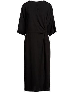 Crida Milano Midi Dress Wool, Elastane - Black