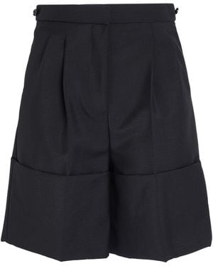 Burberry Shorts & Bermuda Shorts Mohair Wool, Virgin Wool - Blue