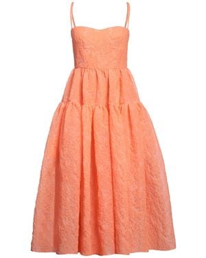 Erdem Vestido midi - Naranja