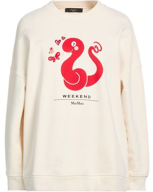 Weekend by Maxmara Ivory Sweatshirt Cotton - White