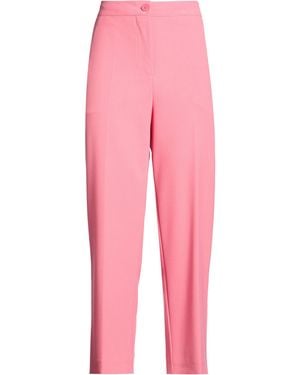 Semicouture Pants Polyester, Viscose, Elastane - Pink