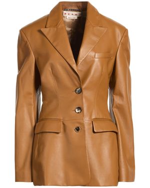 Marni Tan Blazer Lambskin - Brown