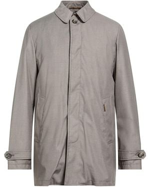 Moorer Overcoat & Trench Coat - Grey