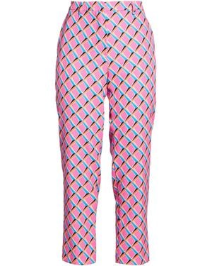 ViCOLO Fuchsia Pants Polyester, Elastane - Red