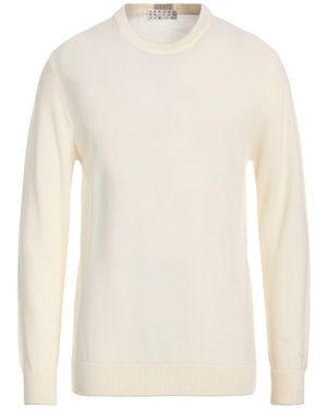 Cashmere Company Ivory Sweater Merino Wool - White