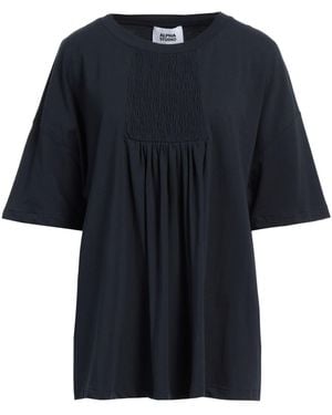 Alpha Studio T-Shirt Cotton, Elastane - Blue