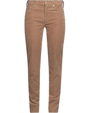 7 For All Mankind Camel Trousers Cotton, Modal, Polyester, Elastane - Natural