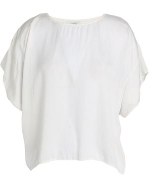 Crossley Cream Top Silk, Elastane - White