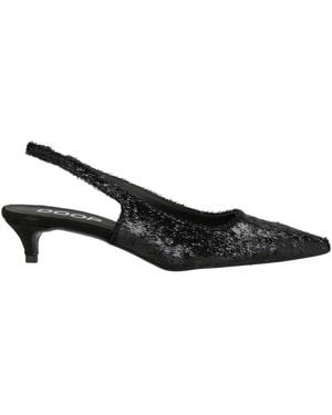Doop Pumps Textile Fibers, Leather - Black