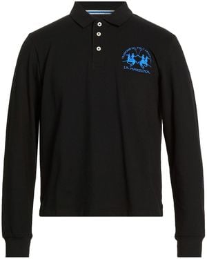La Martina Polo Shirt Cotton, Elastane - Black