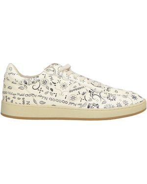 Philippe Model Cream Trainers Leather, Textile Fibres - White