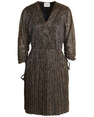 Dixie Mini Dress Metal Fiber, Polyester - Black