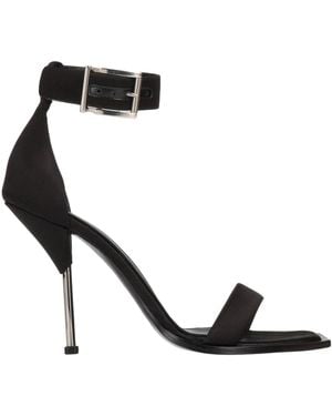 McQueen Sandals Textile Fibres - Black