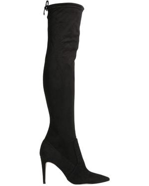 Miss Unique Boot Textile Fibers - Black