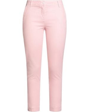 White Wise Pants - Pink