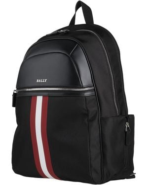 Bally Backpack Leather, Textile Fibers - Black