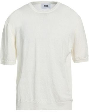 Alpha Studio Jumper Hemp - White