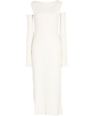 WEILI ZHENG Midi Dress - White