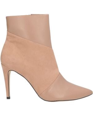 Miss Unique Ankle Boots Leather - Brown